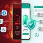 Android battery draining quickly from high to low percentage and optimized battery life