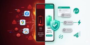Android battery draining quickly from high to low percentage and optimized battery life